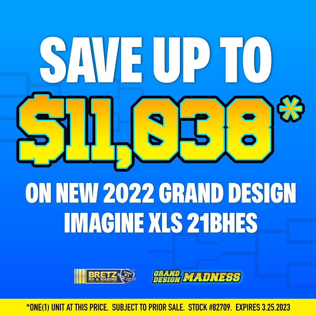 Save up to $11,038 on New 2022 Grand Design Imagine XLS 21BHEs